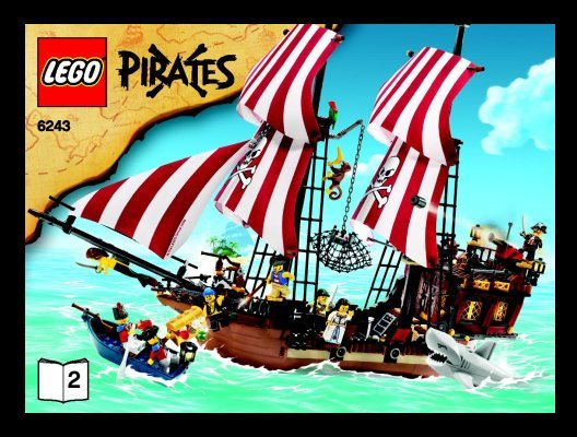 Building Instructions - LEGO - 6243 - Brickbeard's Bounty: Page 1