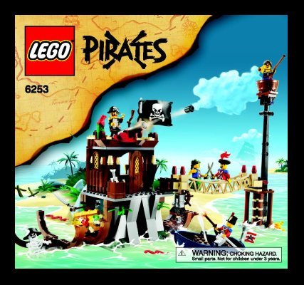 Building Instructions - LEGO - 6253 - Shipwreck Hideout: Page 1