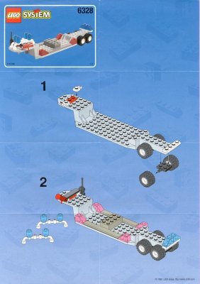 Building Instructions - LEGO - 6328 - Police Helitran: Page 1