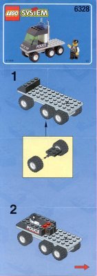 Building Instructions - LEGO - 6328 - Police Helitran: Page 1