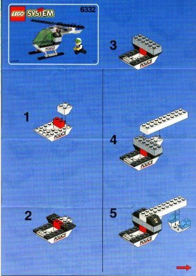 Building Instructions - LEGO - 6332 - Police Headquarters: Page 1