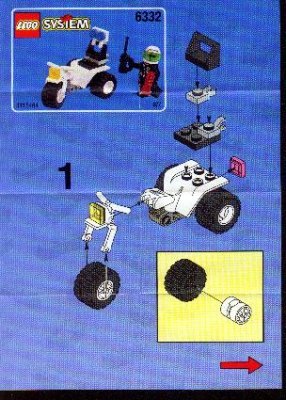 Building Instructions - LEGO - 6332 - Police Headquarters: Page 1