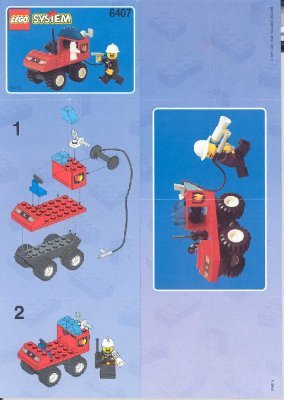 Building Instructions - LEGO - 6407 - FIRE CHIEF CAR: Page 1