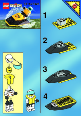 Building Instructions - LEGO - 6415 - Res-Q Jet Ski: Page 1