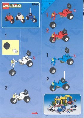 Building Instructions - LEGO - 6426 - The Pit Stop: Page 1