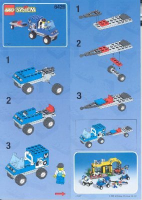 Building Instructions - LEGO - 6426 - The Pit Stop: Page 1