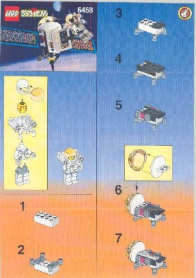 Building Instructions - LEGO - 6458 - Space Port Sat 4: Page 1