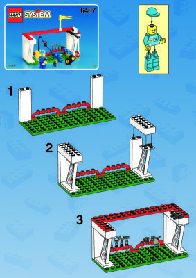 Building Instructions - LEGO - 6467 - Pit Stop: Page 1