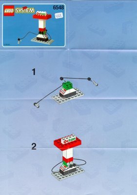 Building Instructions - LEGO - 6548 - GAS STATION/WORKSHOP: Page 1