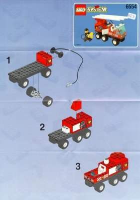 Building Instructions - LEGO - 6554 - FIRE STATION: Page 1