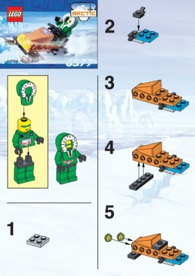 Building Instructions - LEGO - 6577 - Race Snow Scooter: Page 1