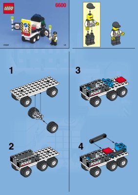 Building Instructions - LEGO - 6600 - Highway Construction: Page 1