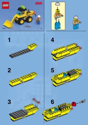 Building Instructions - LEGO - 6600 - Highway Construction: Page 1