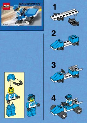 Building Instructions - LEGO - 6618 - BLUE RACER: Page 1