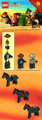 Building Instructions - LEGO - 6712 - BANDIT AT LARGE: Page 1