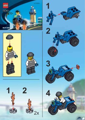 Building Instructions - LEGO - 6732 - Brickster's Trike: Page 1