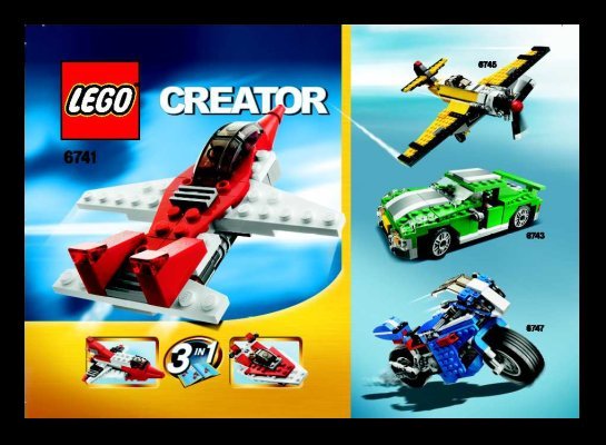 Building Instructions - LEGO - 6741 - Mini Jet: Page 1