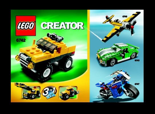 Building Instructions - LEGO - 6742 - Mini Off-roader: Page 1