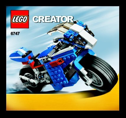 Building Instructions - LEGO - 6747 - Race Rider: Page 1