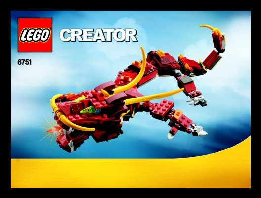 Building Instructions - LEGO - 6751 - Fiery Legend: Page 1