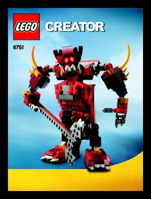 Building Instructions - LEGO - 6751 - Fiery Legend: Page 1