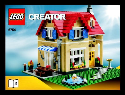 Building Instructions - LEGO - 6754 - Family Home: Page 1