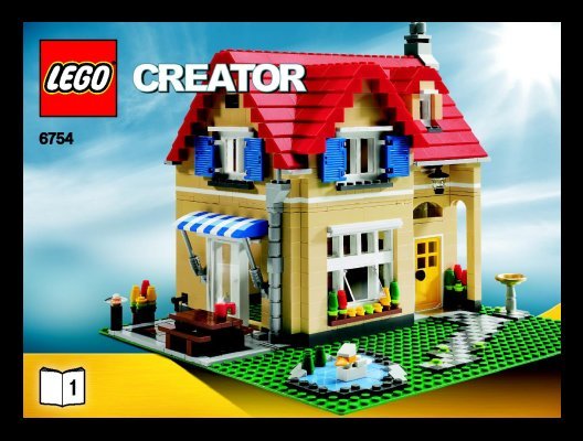 Building Instructions - LEGO - 6754 - Family Home: Page 1