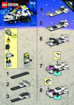 Building Instructions - LEGO - 6854 - GROUNDSCAN VEHICLE: Page 1