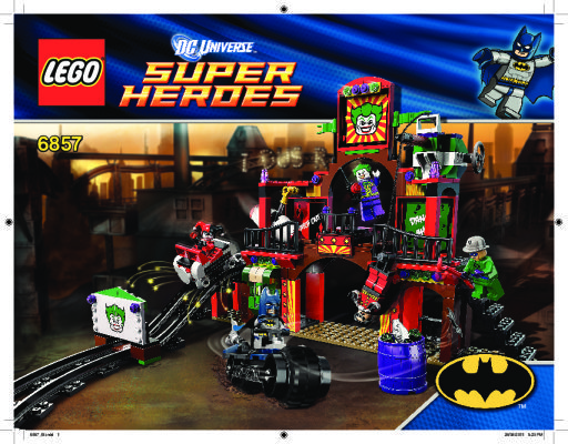 Building Instructions - LEGO - 6857 - The Dynamic Duo Funhouse Escape: Page 1