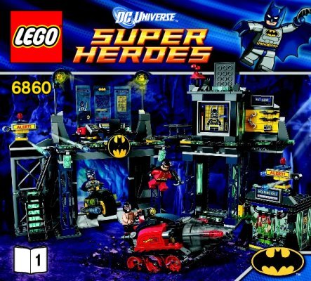 Building Instructions - LEGO - 6860 - The Batcave: Page 1