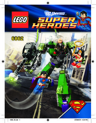 Building Instructions - LEGO - 6862 - Superman™ vs. Power Armor Lex: Page 1