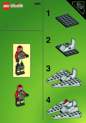 Building Instructions - LEGO - 6901 - SMALL DROID SPACE SHIP: Page 1