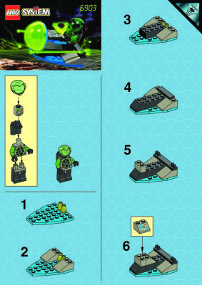 Building Instructions - LEGO - 6903 - Beetle Pod: Page 1