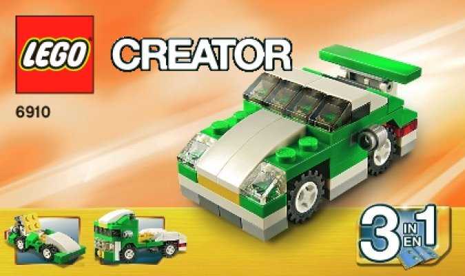 Building Instructions - LEGO - 6910 - Mini Sports Car: Page 1