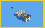 Building Instructions - LEGO - 6913 - Blue Roadster: Page 36