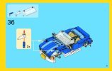 Building Instructions - LEGO - 6913 - Blue Roadster: Page 41