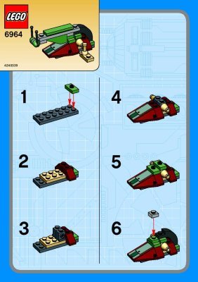 Building Instructions - LEGO - 6964 - BOBA FETT'S SLAVE: Page 1