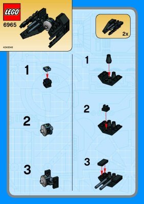 Building Instructions - LEGO - 6965 - TIE INTERCEPTOR: Page 1