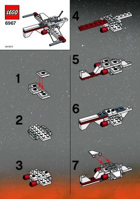 Building Instructions - LEGO - 6967 - Mini ARC Fighter: Page 1