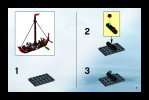 Building Instructions - LEGO - 7016 - Viking Boat against the Wyvern Dragon: Page 3