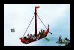 Building Instructions - LEGO - 7016 - Viking Boat against the Wyvern Dragon: Page 15