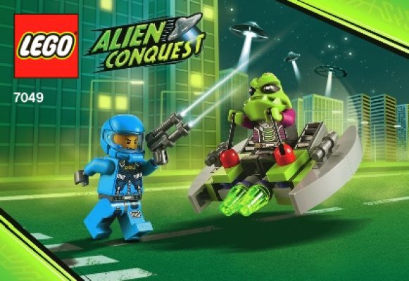 Building Instructions - LEGO - 7049 - Alien Striker: Page 1