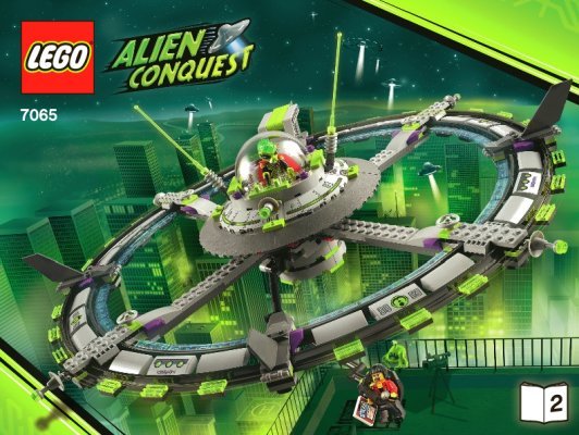 Building Instructions - LEGO - 7065 - Alien Mothership: Page 1