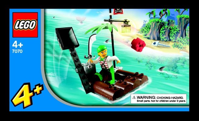 Building Instructions - LEGO - 7070 - Catapult Raft: Page 1