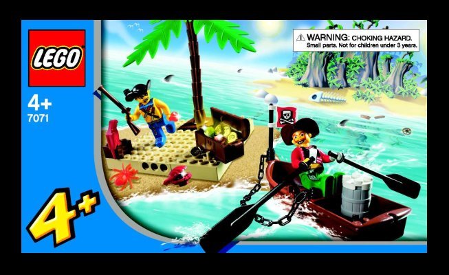 Building Instructions - LEGO - 7071 - Treasure Island: Page 1