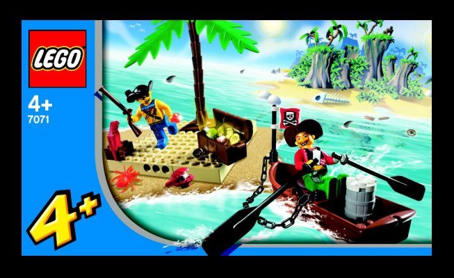 Building Instructions - LEGO - 7071 - Treasure Island: Page 1