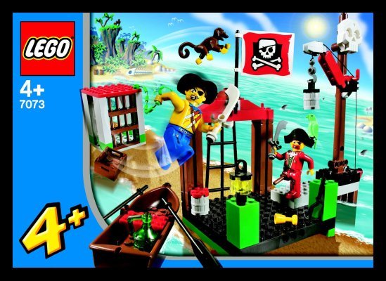 Building Instructions - LEGO - 7073 - Pirate Dock: Page 1