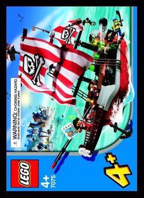 Building Instructions - LEGO - 7075 - Captain Redbeard's Pirate Ship: Page 1