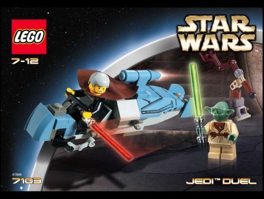 Building Instructions - LEGO - 7103 - Jedi™ Duel: Page 1