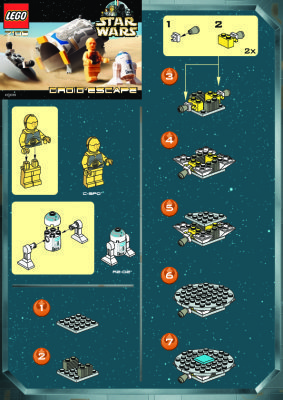 Building Instructions - LEGO - 7106 - Droid™ Escape: Page 1